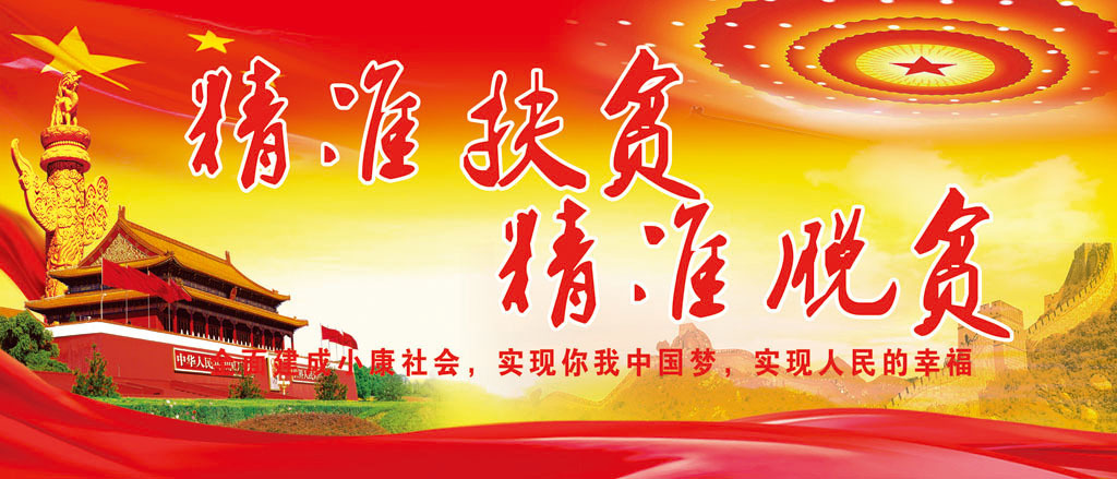 精准扶贫工作展板