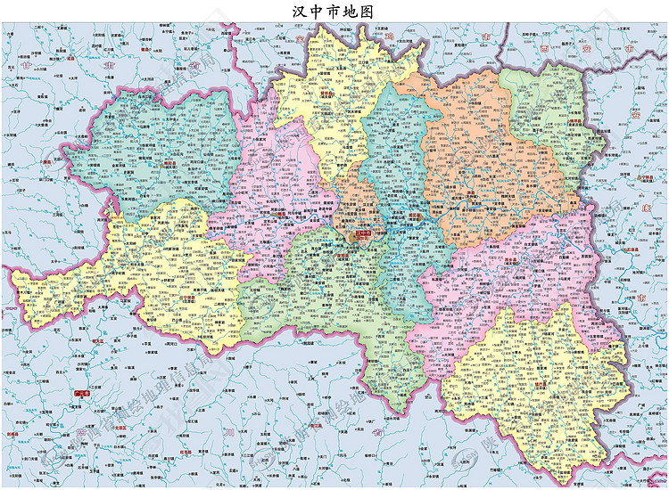 汉中市地图高清版大图