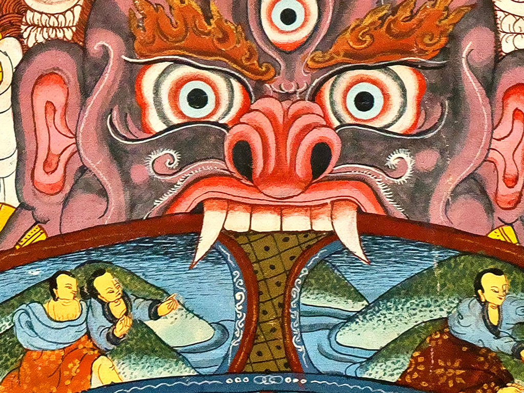 传统手绘六道轮回图