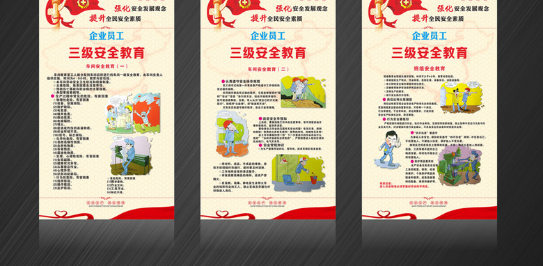 企业公司工厂员工安全生产三级安全教育模板下