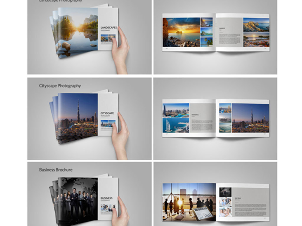 6个企业产品展示手册排版设计