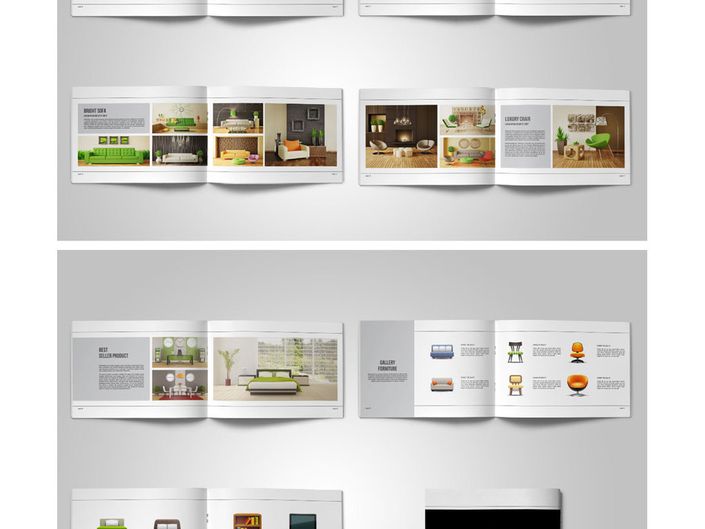 6个企业产品展示手册排版设计