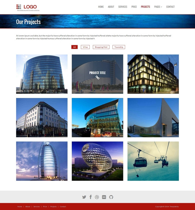 大气HTML5自适应屏幕企业网站模板下载(图片
