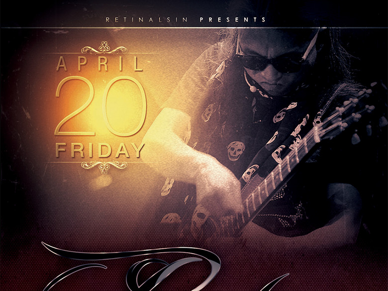 炫酷摇滚乐队演出创意宣传海报模板下载(图片