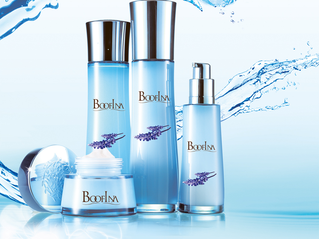 双尺寸精品美容化妆品海报X展架补水水润