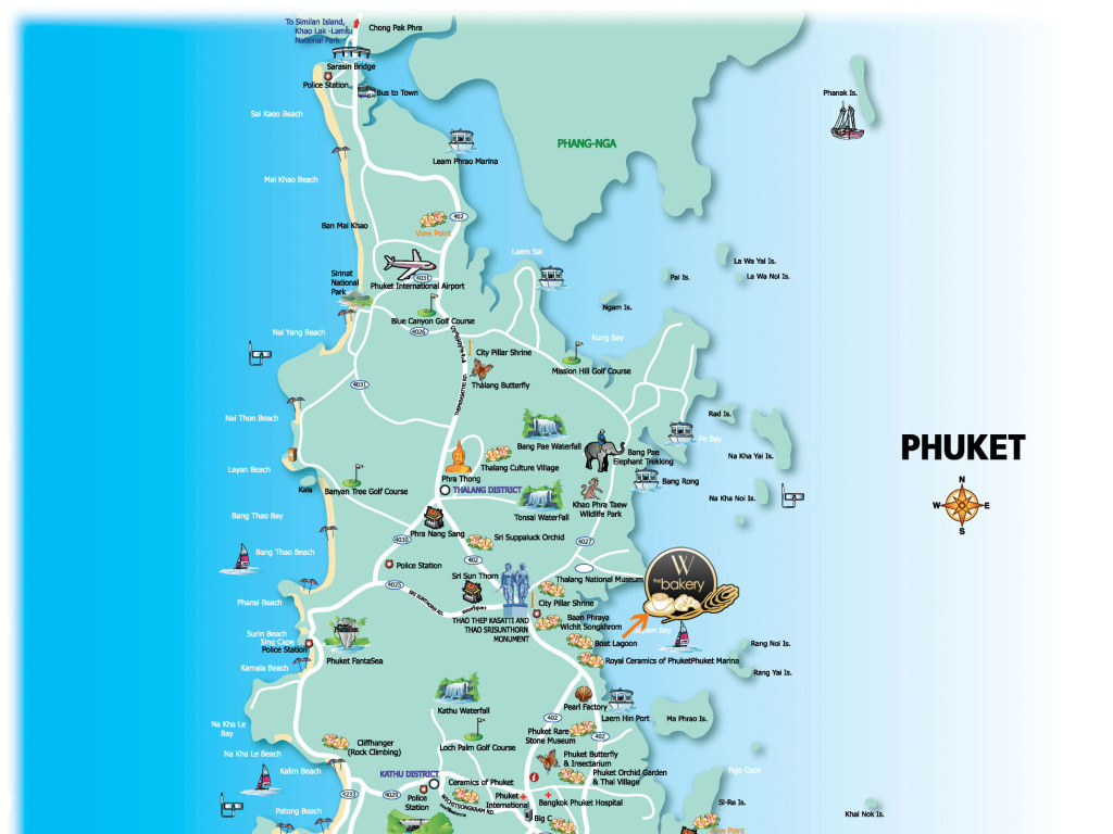 泰国普吉岛旅游地图高清版大图图片