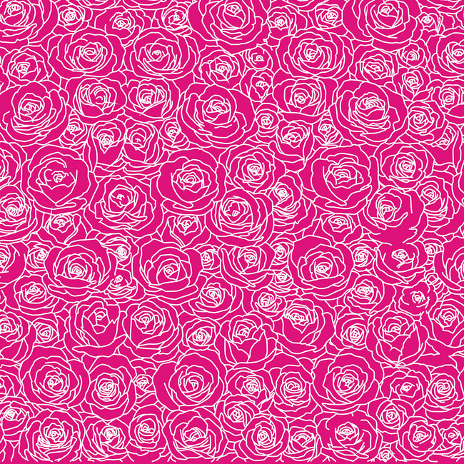 毛呢套裙女装玫瑰花线稿矢量图案(图片编号:1