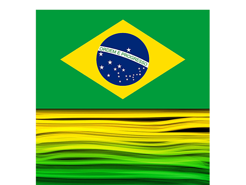 南美巴西里约巴西国旗巴西元素海报画册素材
