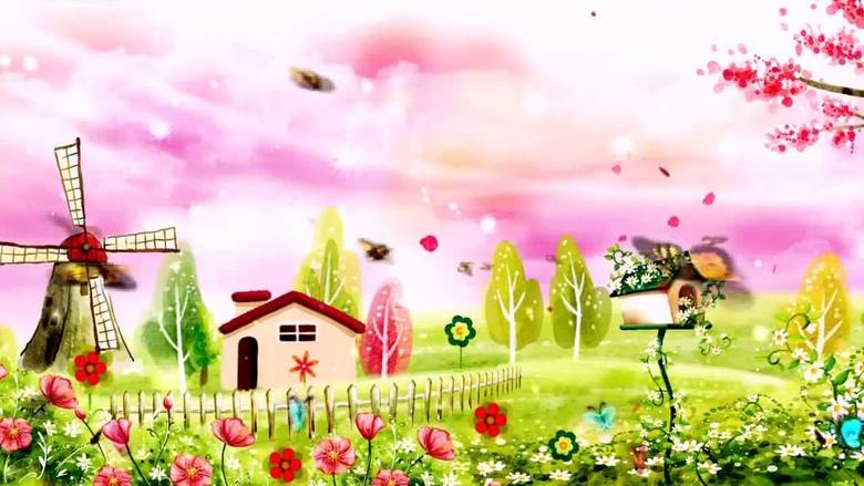 少儿舞蹈爸爸妈妈听我说舞台led大屏背景(图片