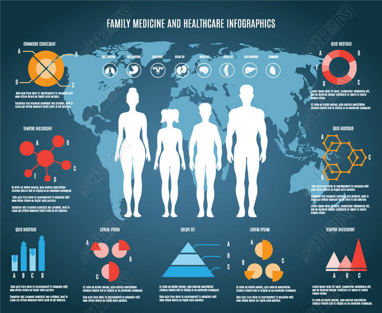 创意人物年龄数据对比工作总结信息