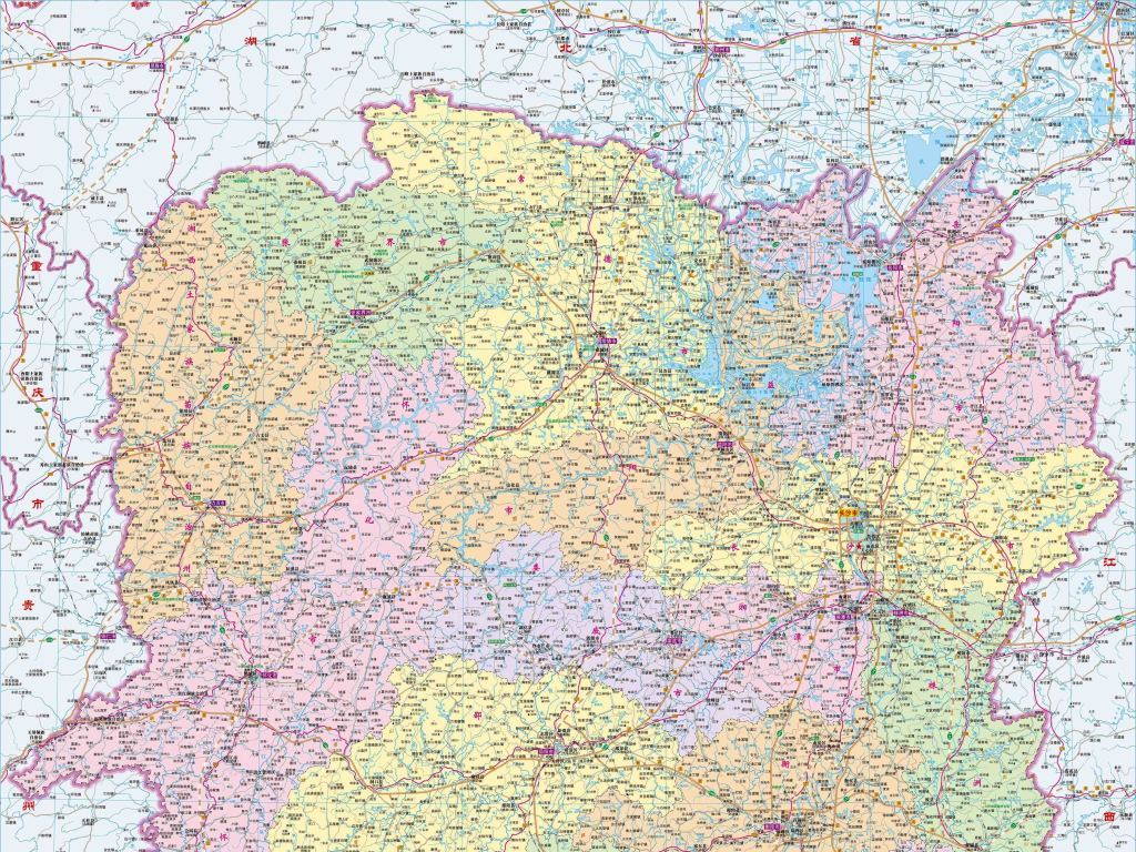 湖南地图全图高清版