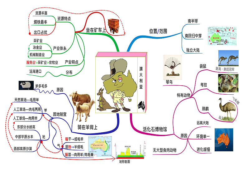 世界地理思维导图