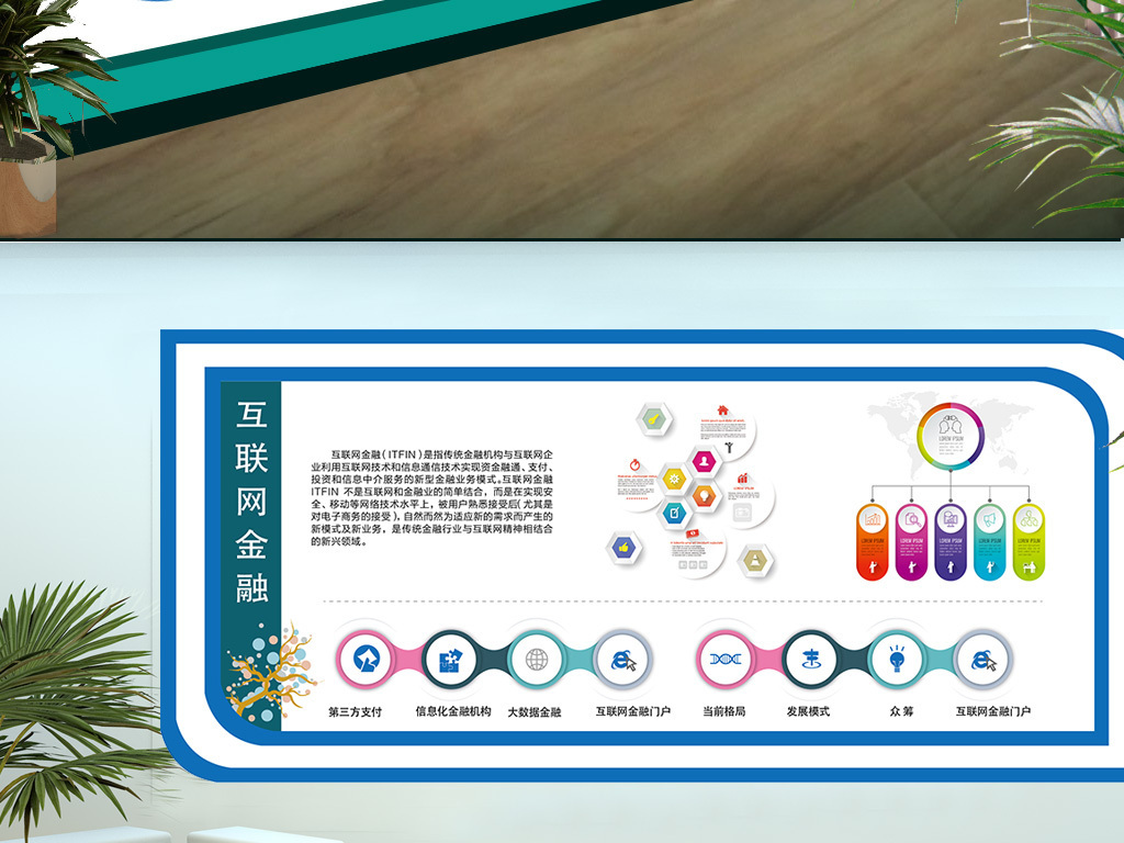 企业互联网金融文化墙