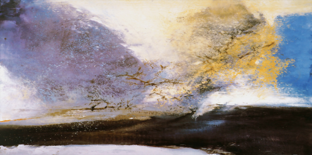 赵无极绚烂星空抽象油画装饰画壁画