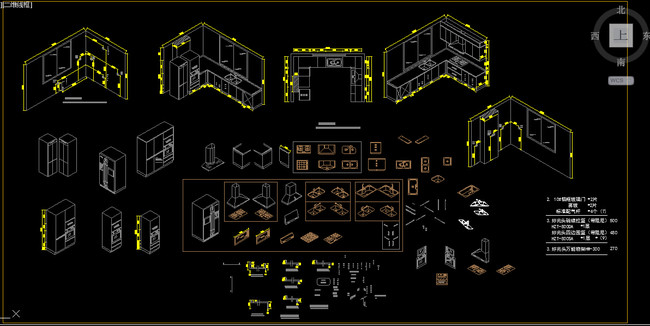 橱柜柜门罗马柱电器CAD图库(图片编号:15479