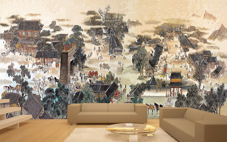 盛世唐朝集市场景繁华(图片编号:15479979)_其