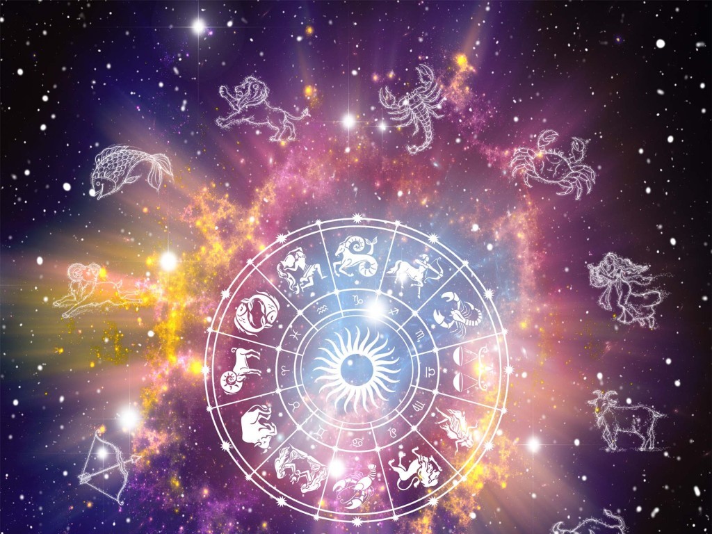 12星座星盘银河天空天顶画图片