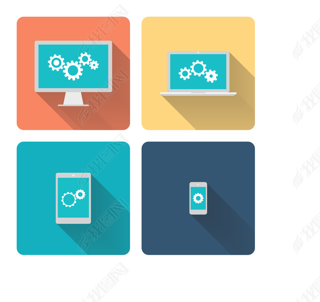 搜索引擎优化SEO服务图标元素