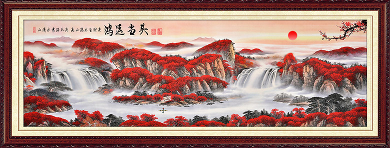 鸿运当头山水风景画(图片编号:15581786)_山水