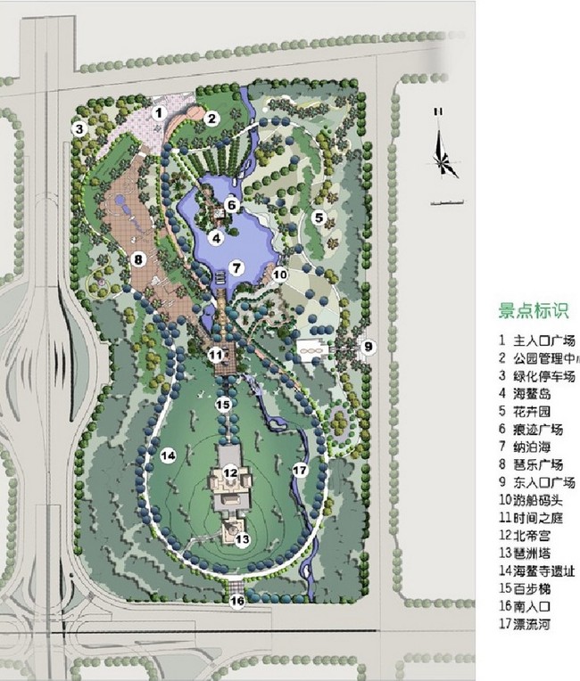 某公园设计文本p33平面图下载(图片17.74mb)_施工方案