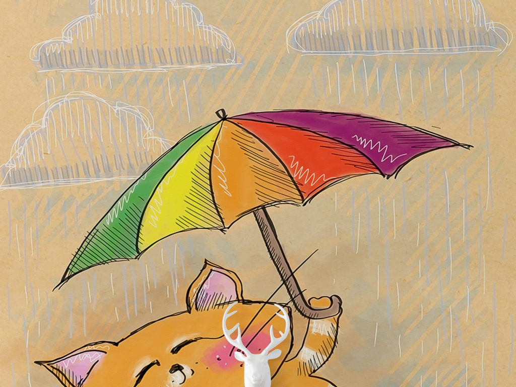 简约下雨天雨伞猫咪i选什么牌子好 同款好推荐