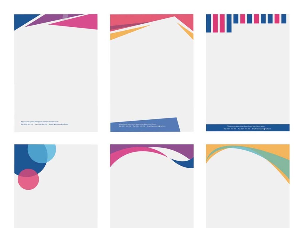 便笺信封抬头cdr矢量素材VI办公