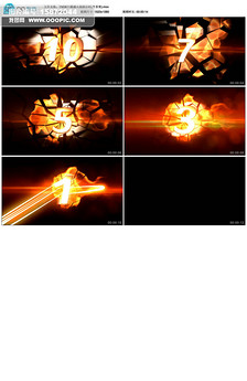 科技城市10s倒计时视频图片设计素材_高清其