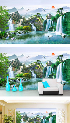 山水风景画_自然山水风景画图片大全_山水风