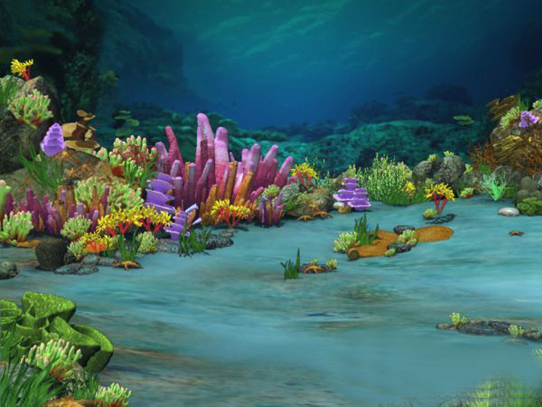 海底场景海底世界3d模型