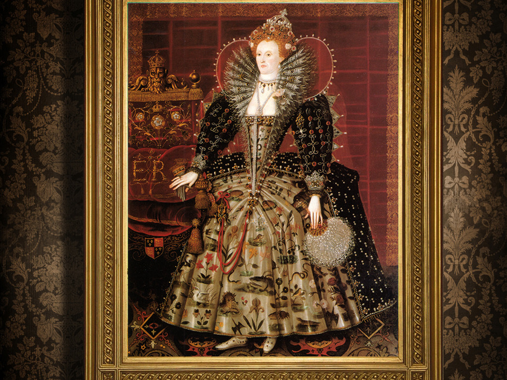 英格兰女王伊丽莎白一世古典主义油画