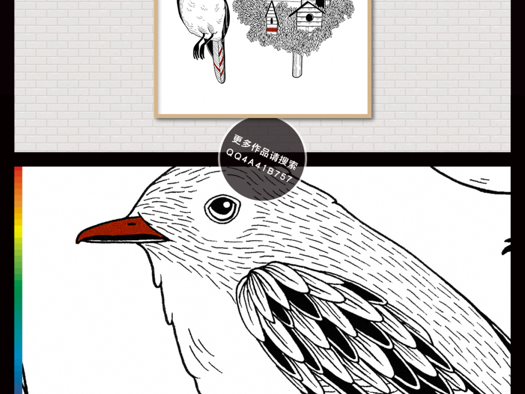 【本作品下载内容为:"手绘简约小清新北欧宜家植物花鸟装饰画"模板,其他内容仅为参考,如需印刷成实物请先认真校稿,避免造成不必要的经济损失。】 【声明】未经权利人许可,任何人不得随意使用本网站的原创作品(含预览图),否则将按照我国著作权法的相关规定被要求承担最高达50万元人民币的赔偿责任。