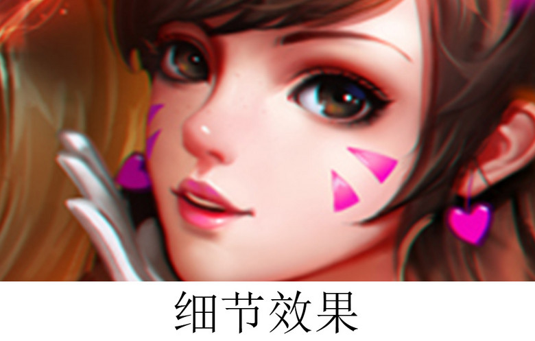 守望先锋兔女郎主题酒吧网咖工装背景墙(图片