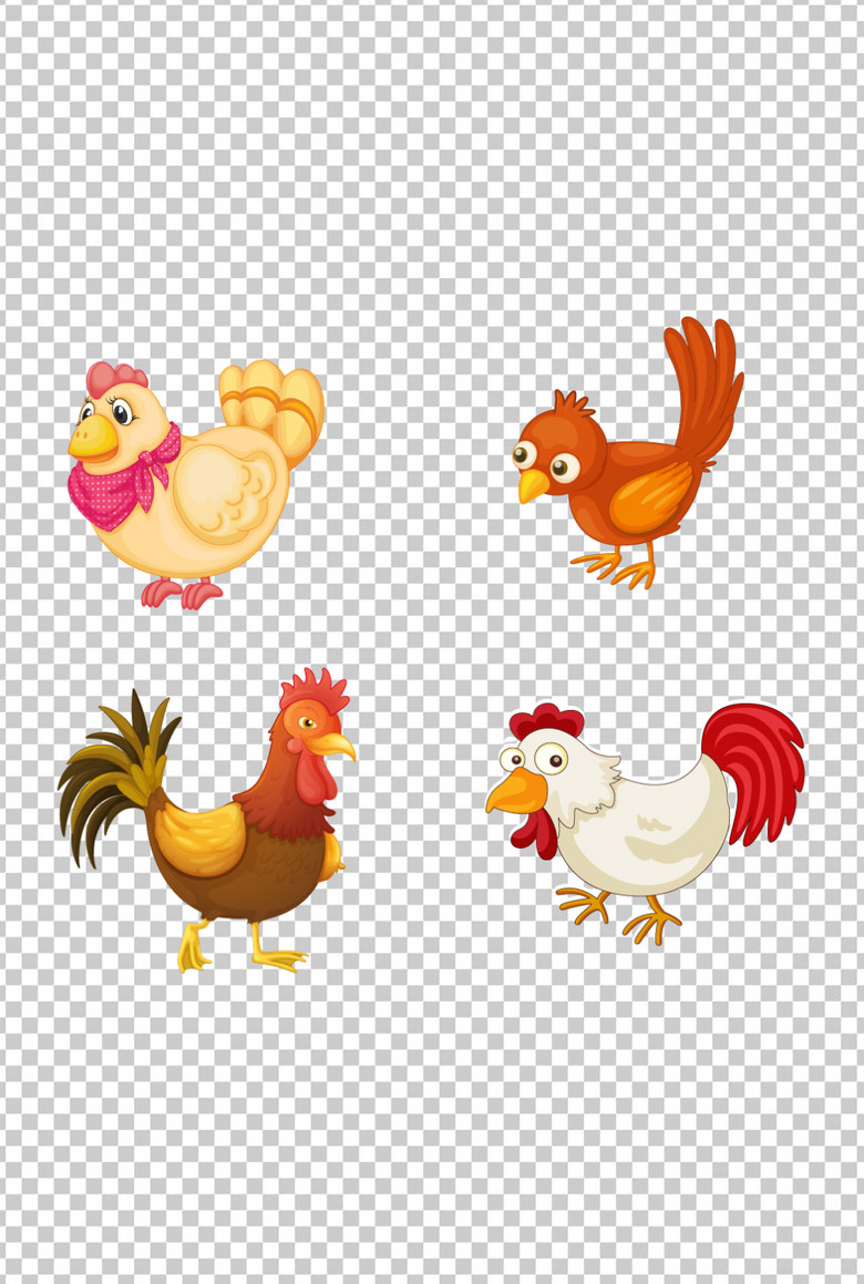 2017年鸡年卡通Q版可爱鸡(图片编号:1572839