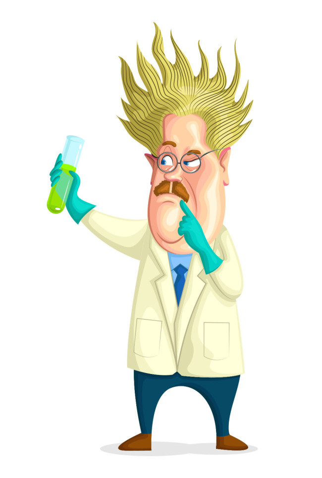 漫画卡通职业人科学家(图片编号:15764100)_动