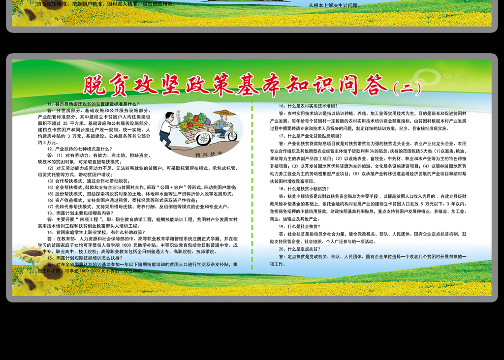 健康扶贫政策展板|兴明卫生院门外设置了健康扶贫宣传展板