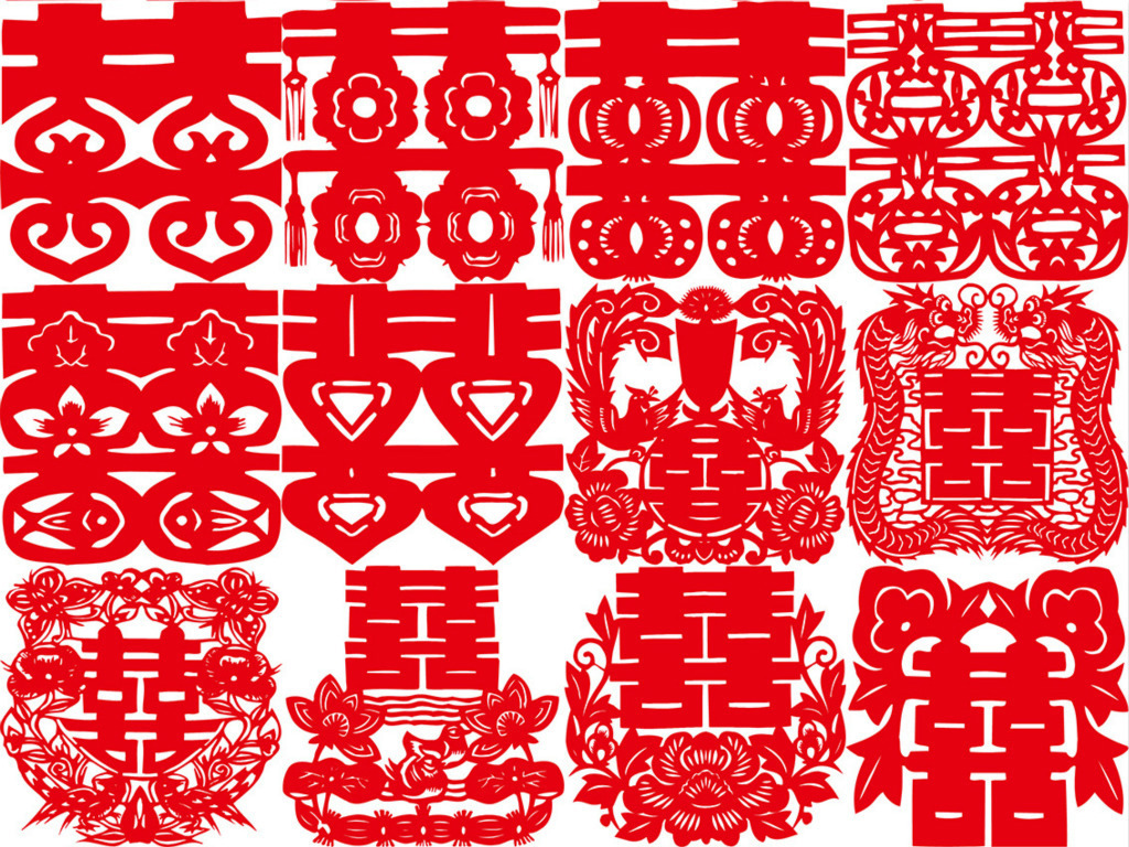 我图网提供精品流行60款高清中国古典剪纸红双喜矢量图素材下载,作品模板源文件可以编辑替换,设计作品简介: 60款高清中国古典剪纸红双喜矢量图 矢量图, RGB格式高清大图,使用软件为 Illustrator CS6(.ai)