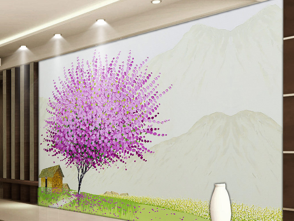 床头 卧室 沙发 电视墙 墙画 装饰画 抽象 地中海 田园 欧式 手绘 立体油画 绿色大树 树林 路 风景 发财树 水彩画 流水生财 大树 油画 粉色大树 现代简约 中式 油画风景 风景背景 电视背景 中式背景 简约现代 现代风景 中式简约