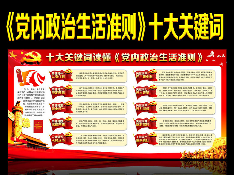 党内政治生活准则十大关键词解读(图片编号:1