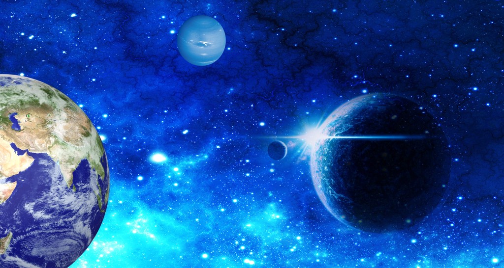 3d星空星际星空星球主题空间背景墙图片