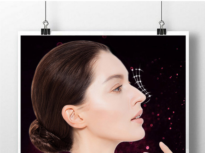 微整形隆鼻高档海报(图片编号:15816802)