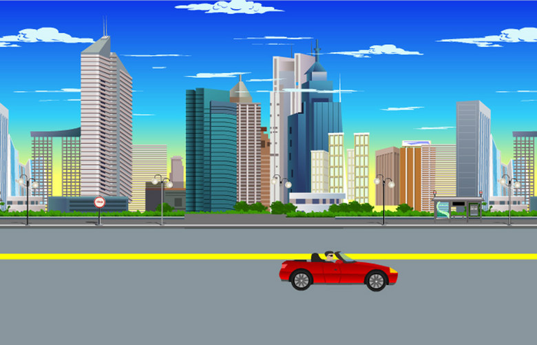 最新flash城市汽车交通素材下载源文件(图片编