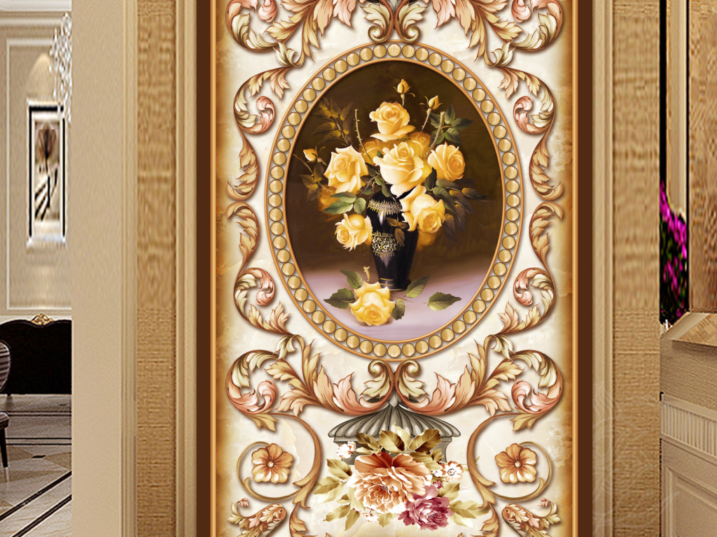 我图网提供精品流行欧式大理石油画玄关背景墙素材下载,作品模板源文件可以编辑替换,设计作品简介: 欧式大理石油画玄关背景墙 位图, RGB格式高清大图,使用软件为 Photoshop CS2(.psd) 欧式手绘高端玄关背景墙下载
