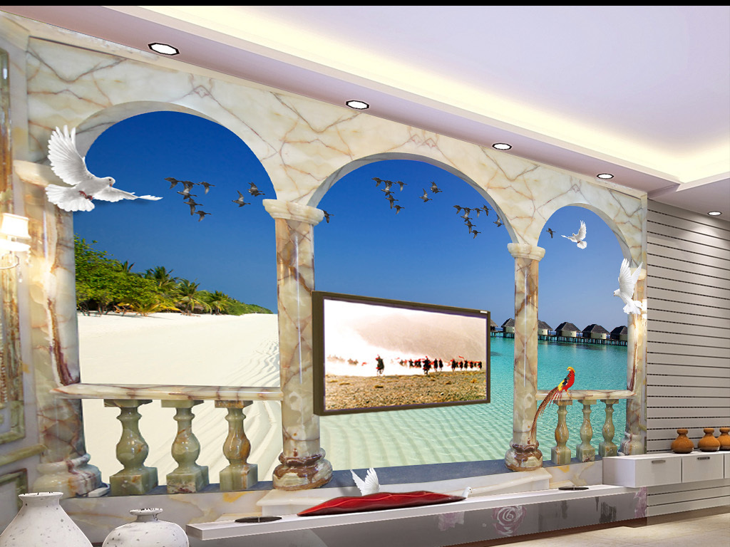 我图网提供精品流行海景3D大理石柱子唯美空间客厅电视背景墙素材下载,作品模板源文件可以编辑替换,设计作品简介: 海景3D大理石柱子唯美空间客厅电视背景墙 位图, RGB格式高清大图,使用软件为 Photoshop CS3(.psd)