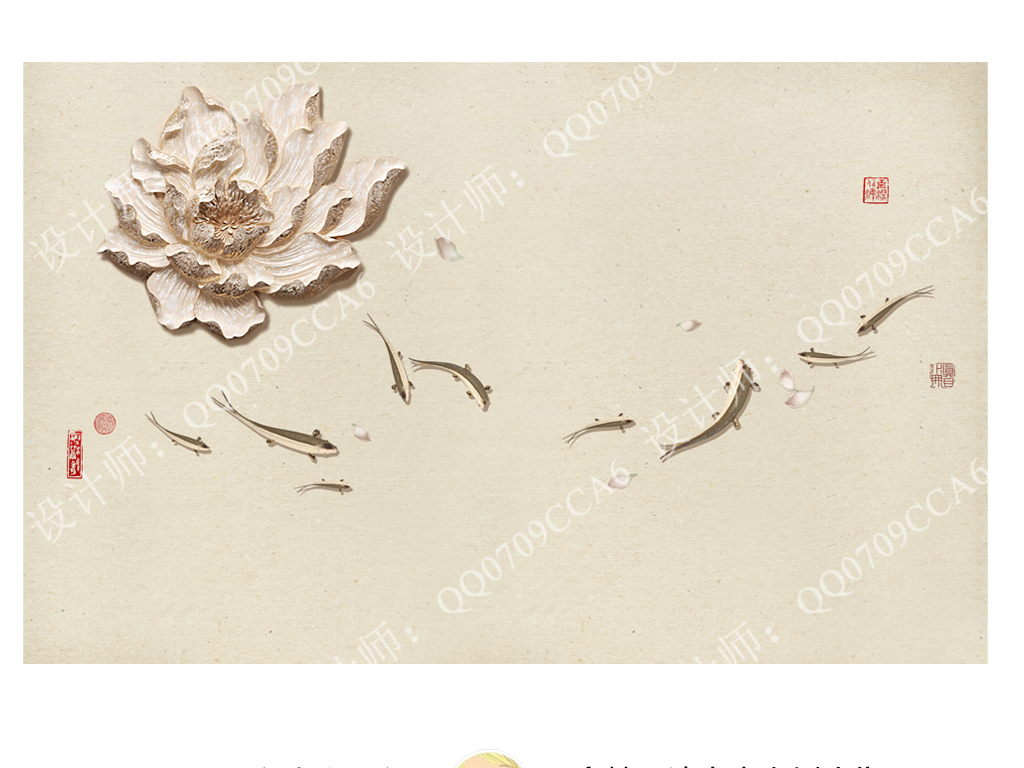 我图网提供精品流行3D彩雕荷花立体彩雕鲤鱼荷塘戏水中式背景素材下载,作品模板源文件可以编辑替换,设计作品简介: 3D彩雕荷花立体彩雕鲤鱼荷塘戏水中式背景 位图, RGB格式高清大图,使用软件为 Photoshop CS6(.tif分层) 3D