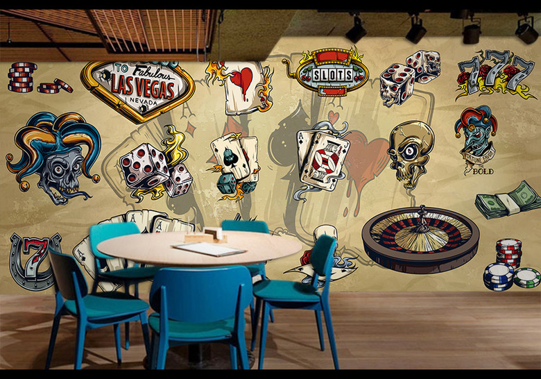 娱乐场游戏厅背景墙(图片编号:15832568)_酒吧