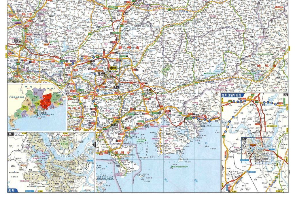 惠州市区地图|惠州市地图免费下载 惠州市地图