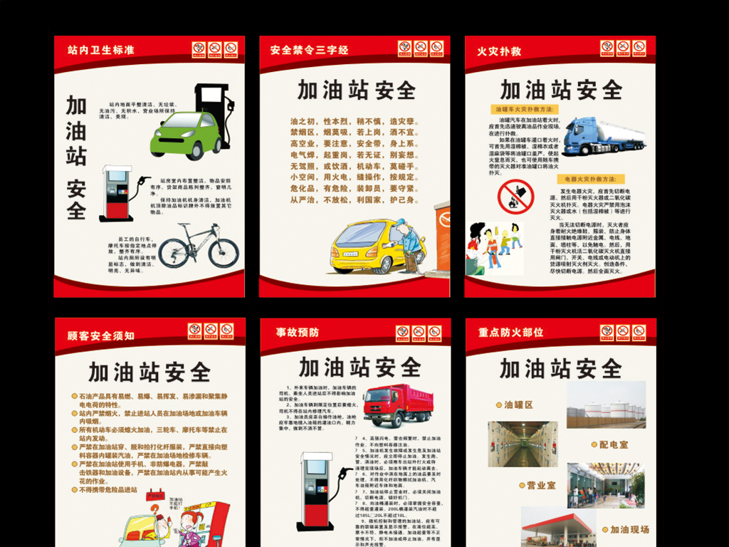 加油站安全常识CDR模板下载
