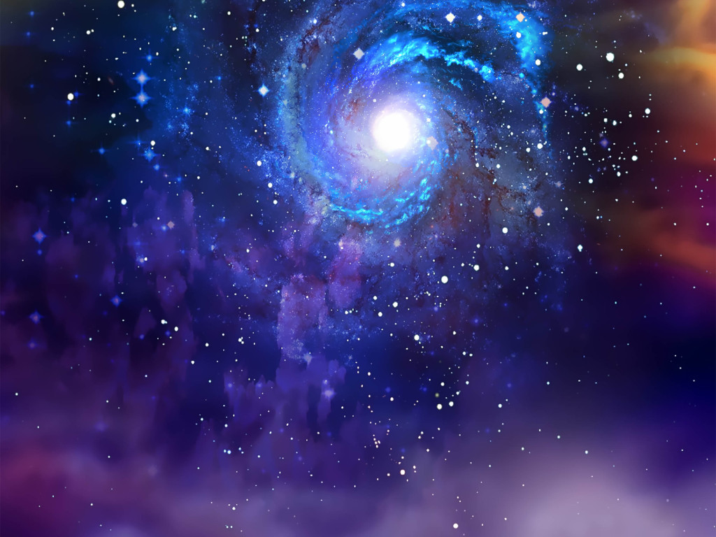 星空银河宇宙夜空星星黑洞天顶天花板背景画
