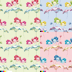 面料印花图案设计_流行面料印花效果图_面料