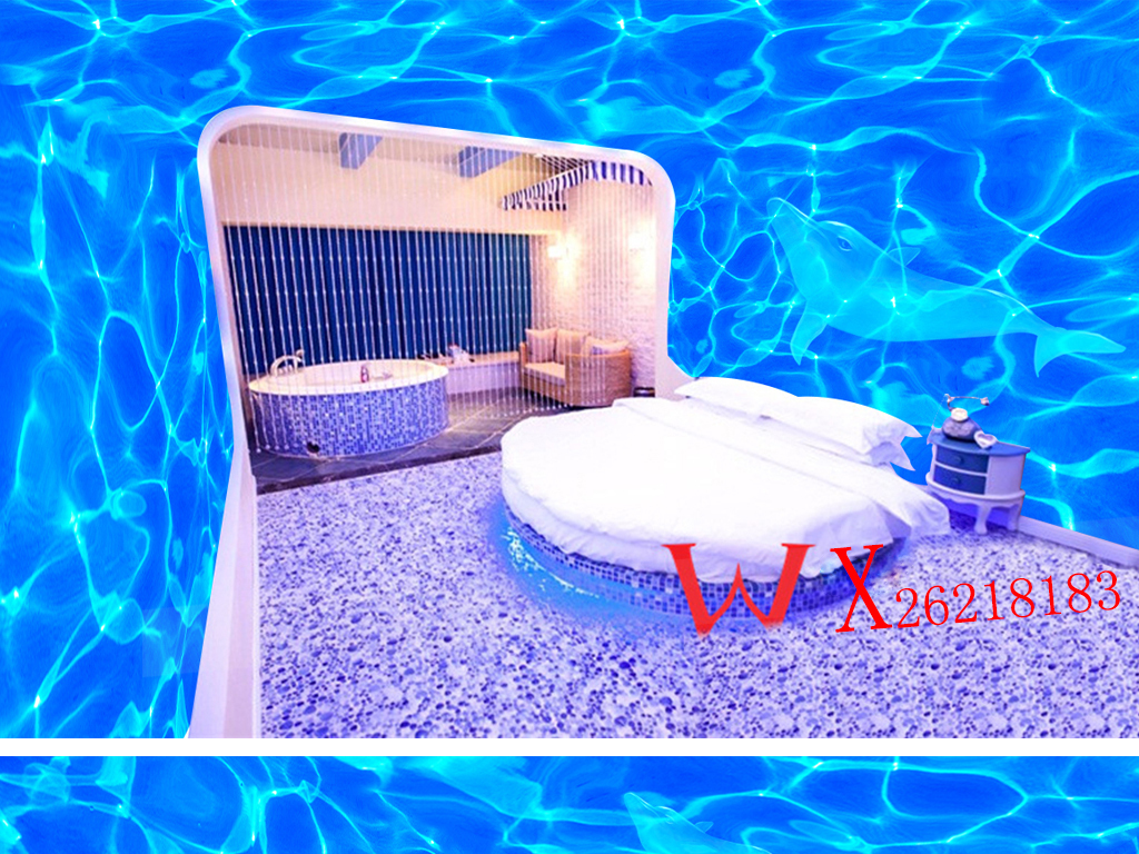 梦幻海底世界主题馆3D空间背景墙